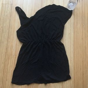 Black asymmetrical top